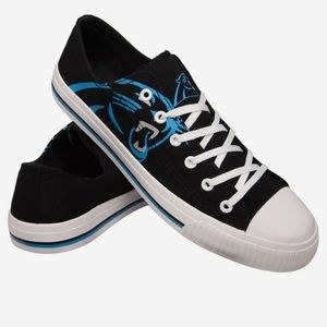 Carolina Panthers Mens Low Top Big Logo Canvas Shoe Size 9